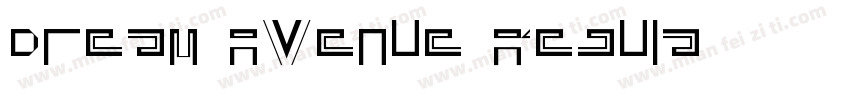 Dream Avenue Regula字体转换